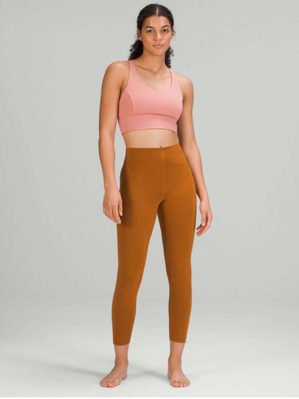 lululemon Instill High-Rise 25" Tights in Butternut Brown size: 6